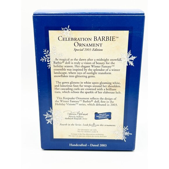 2003 Hallmark Keepsake Ornament Celebration Barbie #4 - Picture 3 of 8